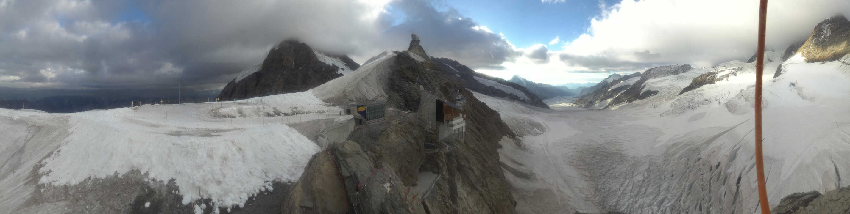 Archiv Foto Webcam Jungfraujoch-Panorama, Berner Oberland