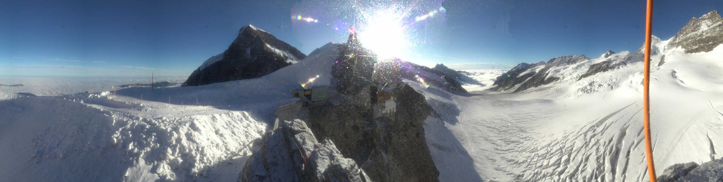 Archiv Foto Webcam Jungfraujoch-Panorama, Berner Oberland