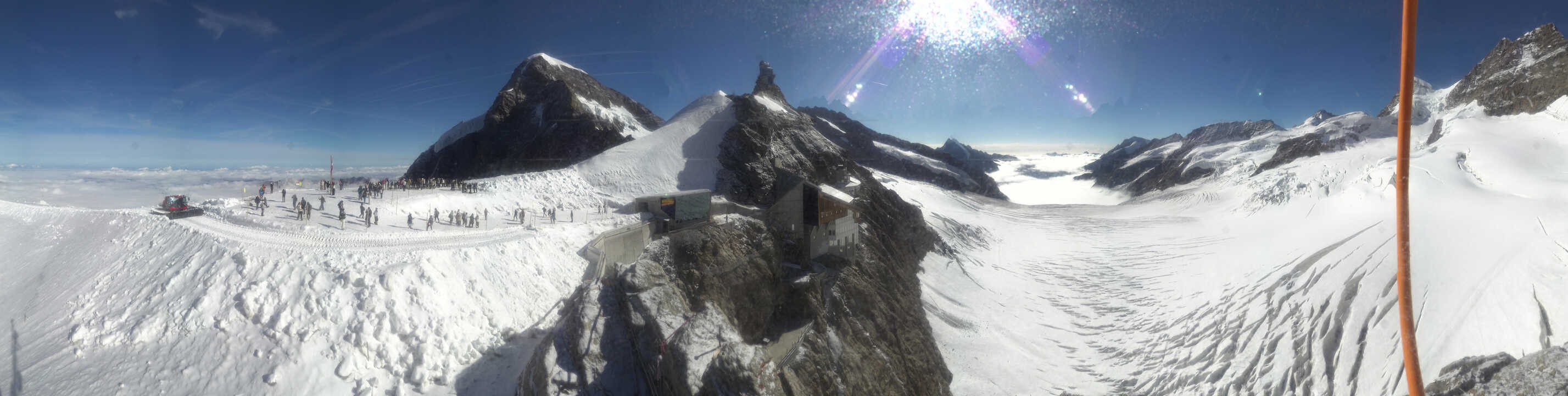Archiv Foto Webcam Jungfraujoch-Panorama, Berner Oberland