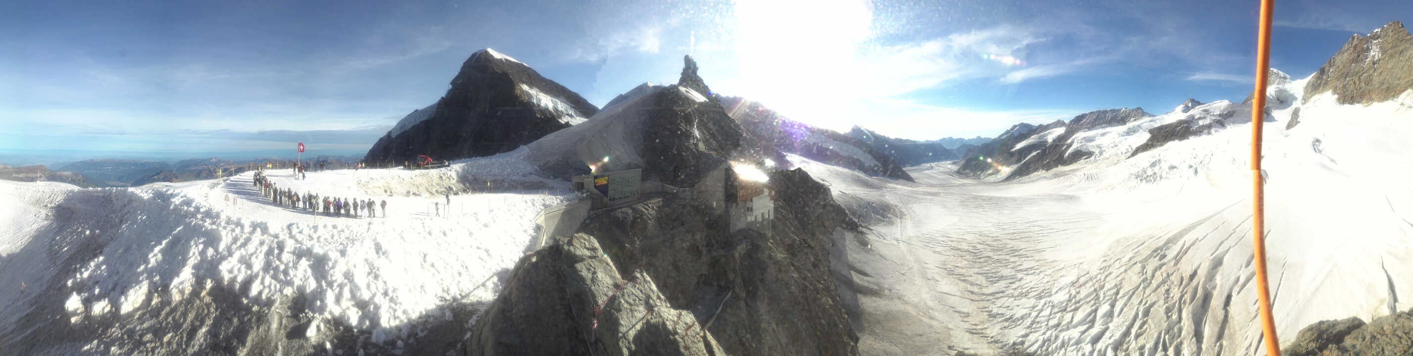 Archiv Foto Webcam Jungfraujoch-Panorama, Berner Oberland