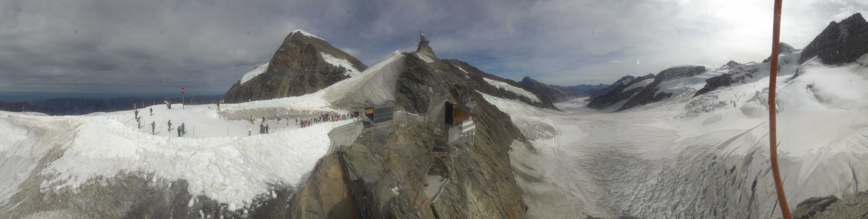 Archiv Foto Webcam Jungfraujoch-Panorama, Berner Oberland