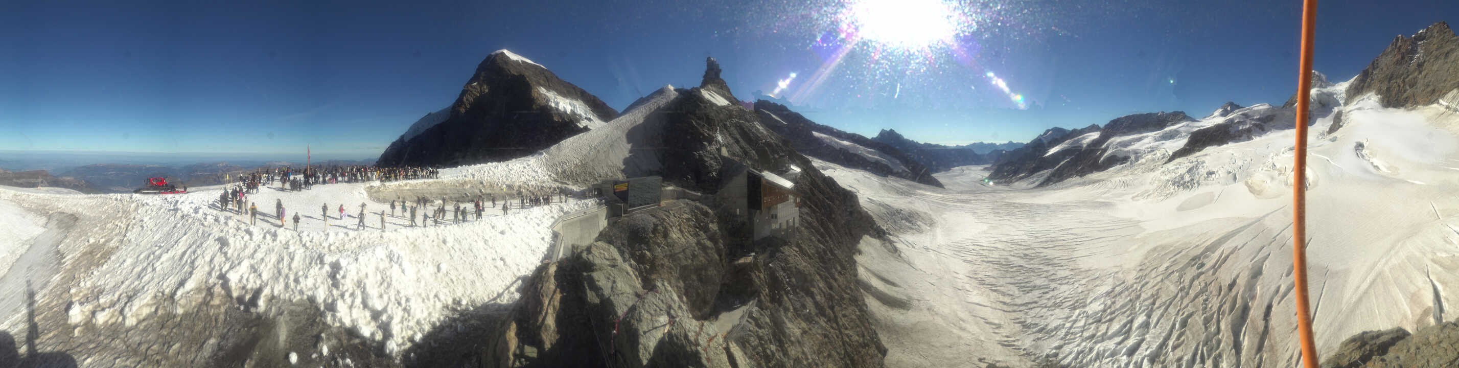 Archiv Foto Webcam Jungfraujoch-Panorama, Berner Oberland