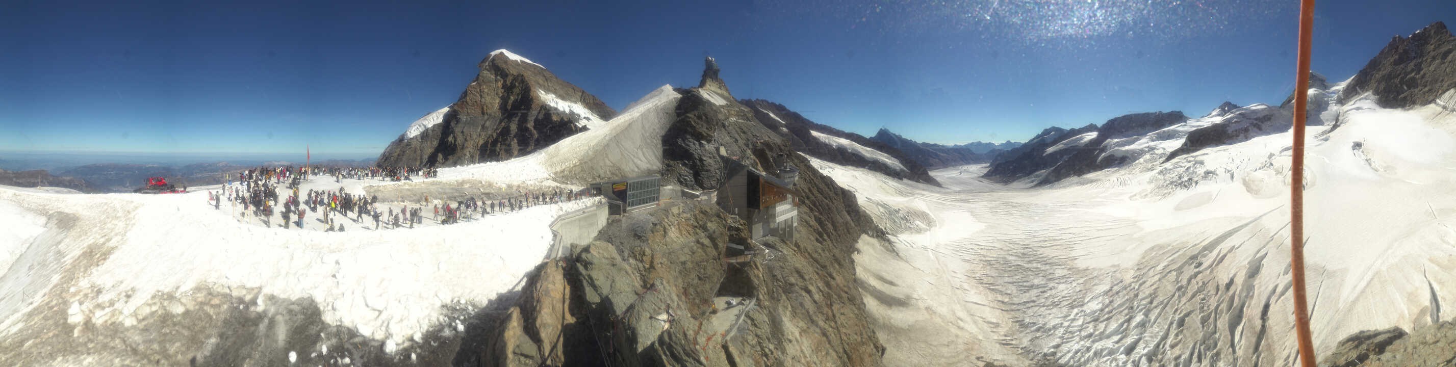 Archiv Foto Webcam Jungfraujoch-Panorama, Berner Oberland