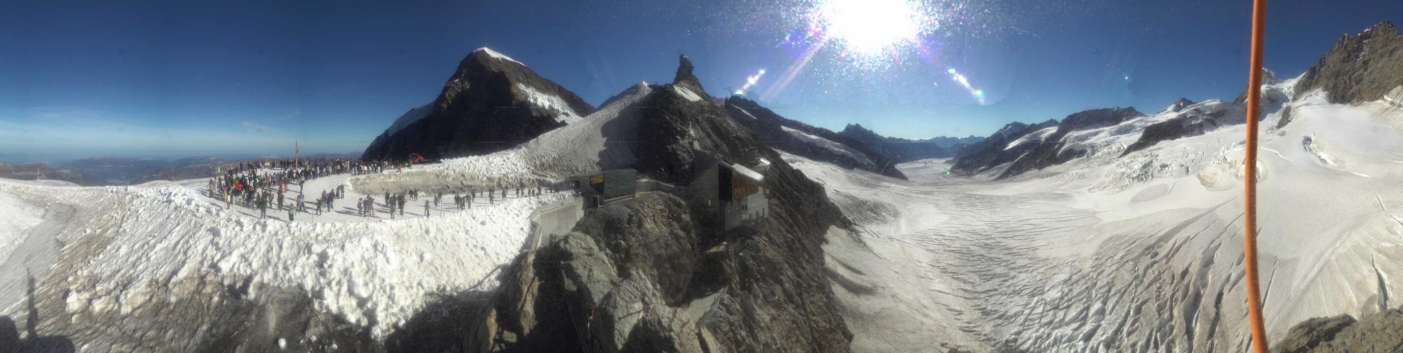 Archiv Foto Webcam Jungfraujoch-Panorama, Berner Oberland