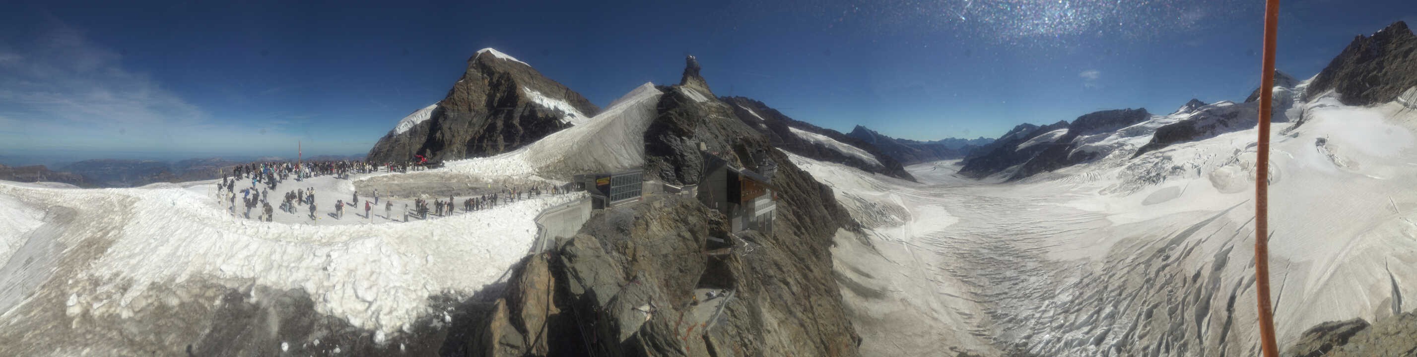 Archiv Foto Webcam Jungfraujoch-Panorama, Berner Oberland