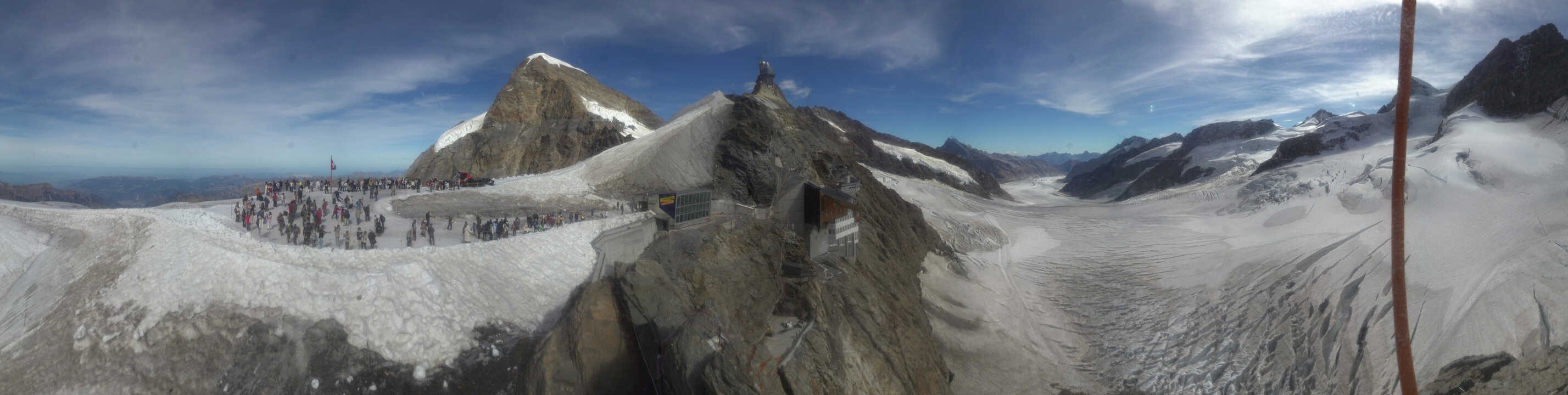 Archiv Foto Webcam Jungfraujoch-Panorama, Berner Oberland