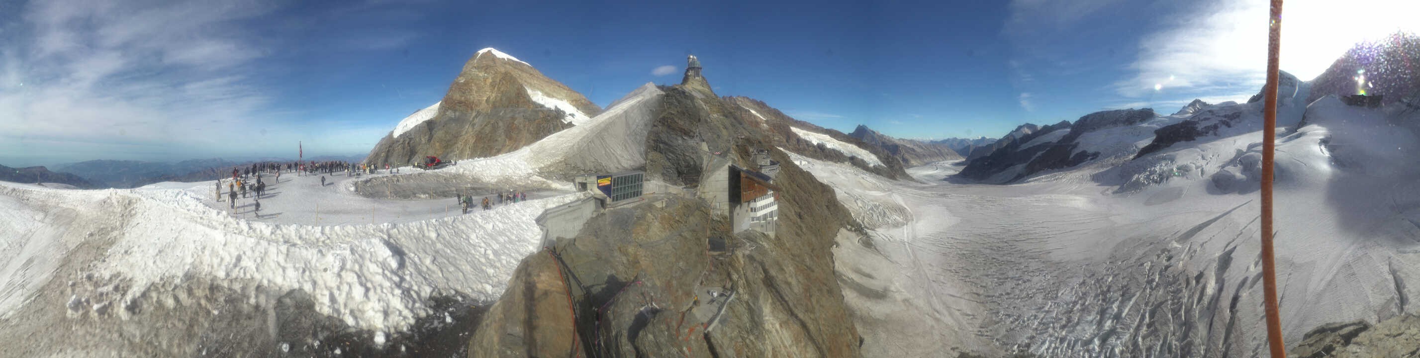 Archiv Foto Webcam Jungfraujoch-Panorama, Berner Oberland