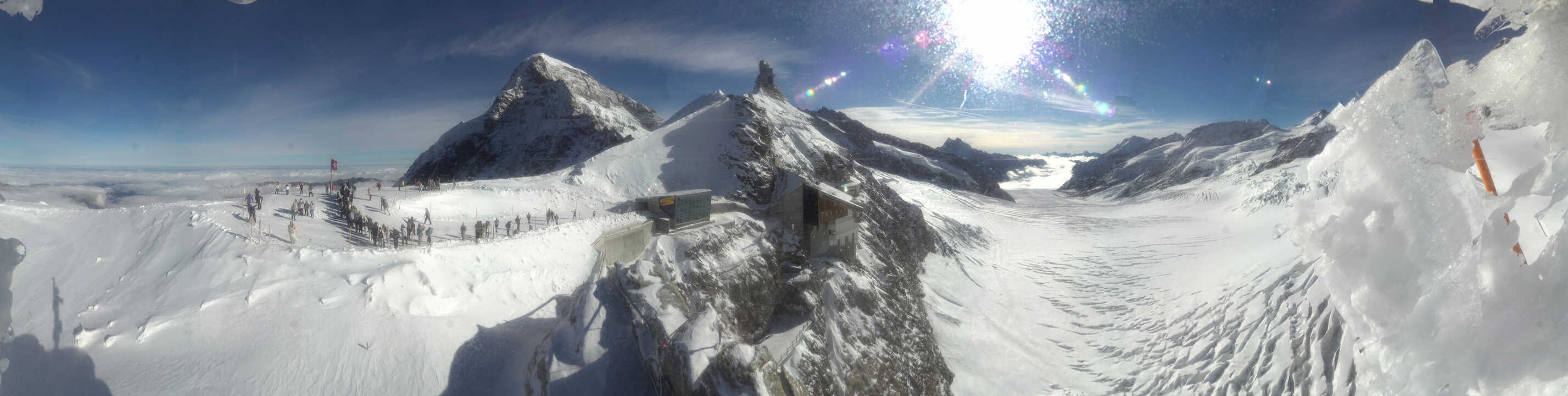 Archiv Foto Webcam Jungfraujoch-Panorama, Berner Oberland