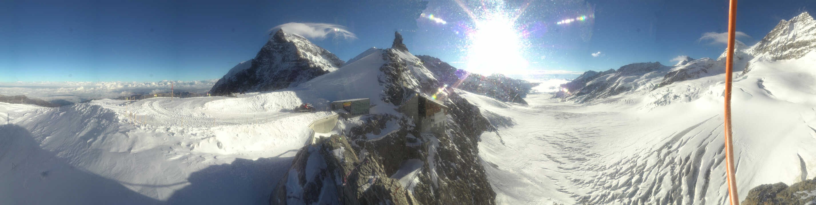 Archived image Webcam Panoramic View, Jungfraujoch