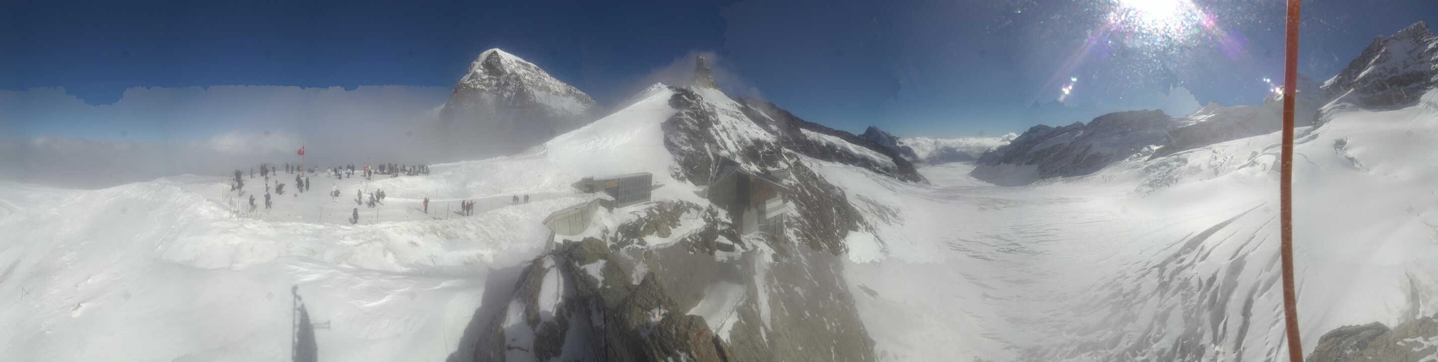 Archived image Webcam Panoramic View, Jungfraujoch