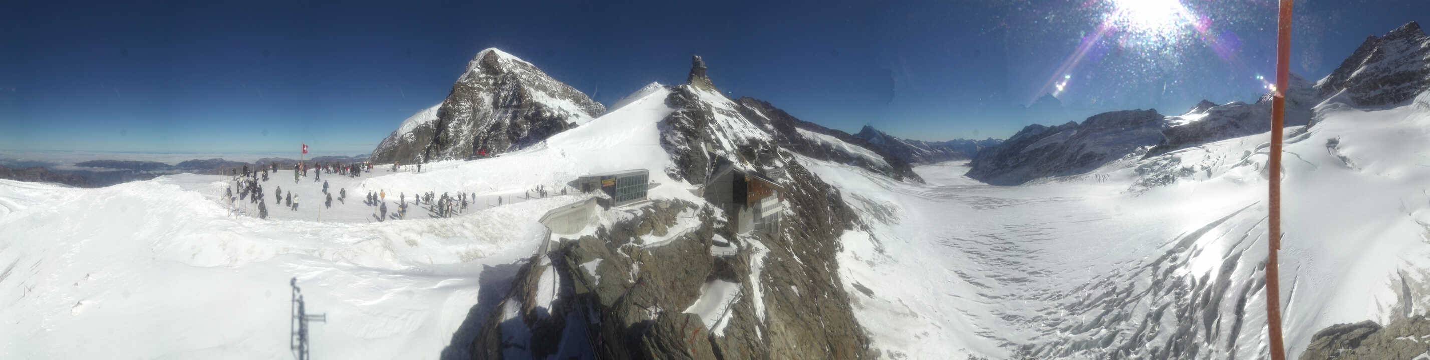 Archiv Foto Webcam Jungfraujoch-Panorama, Berner Oberland
