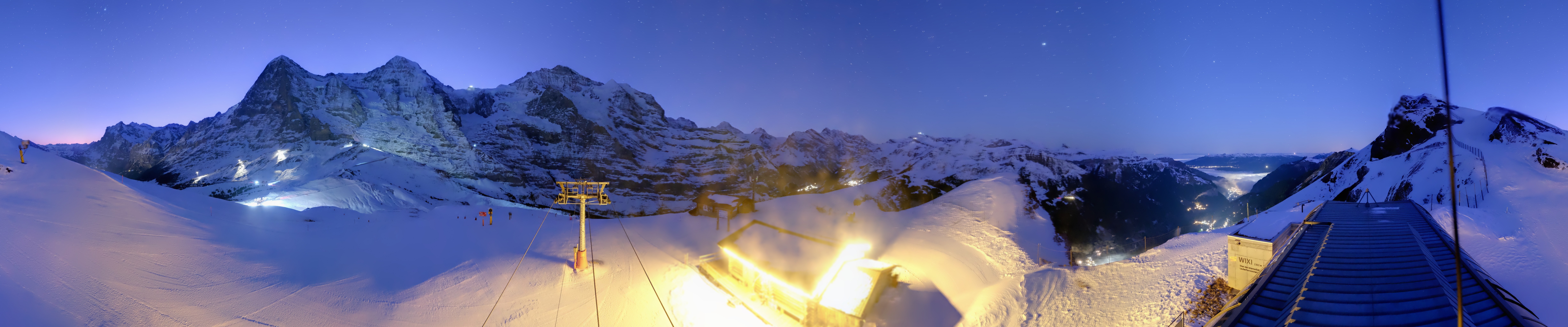 Archiv Foto Webcam Kleine Scheidegg-Lauberhorn, Grindelwald