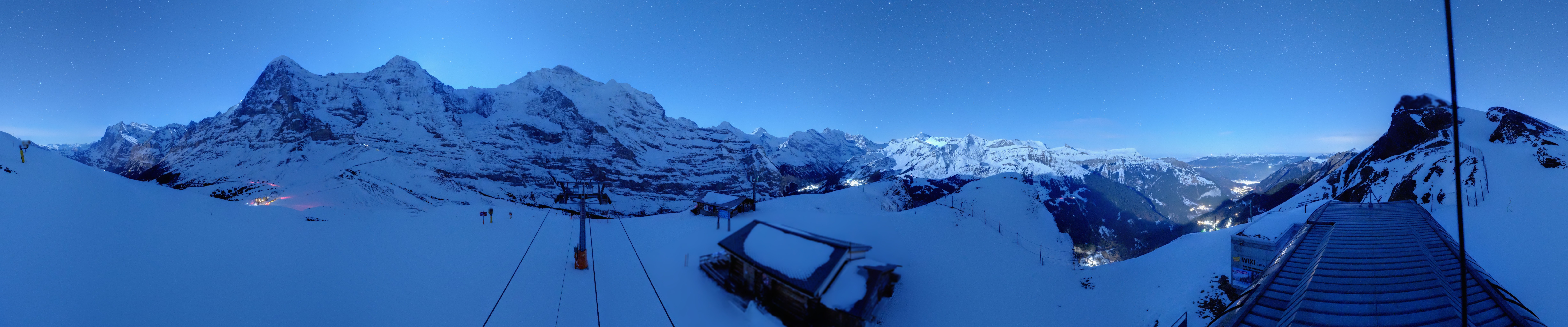 Archived image Webcam Top Station Lauberhorn, Grindelwald