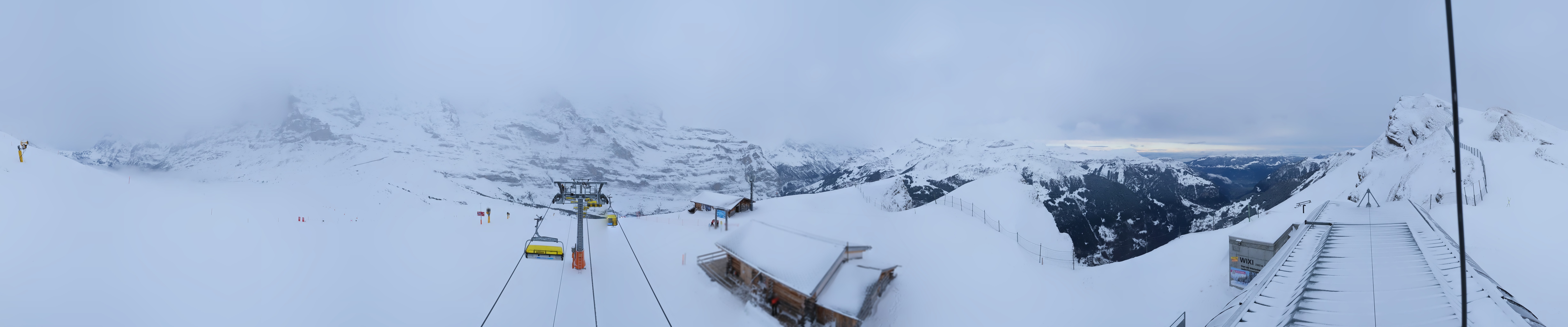 Archived image Webcam Top Station Lauberhorn, Grindelwald