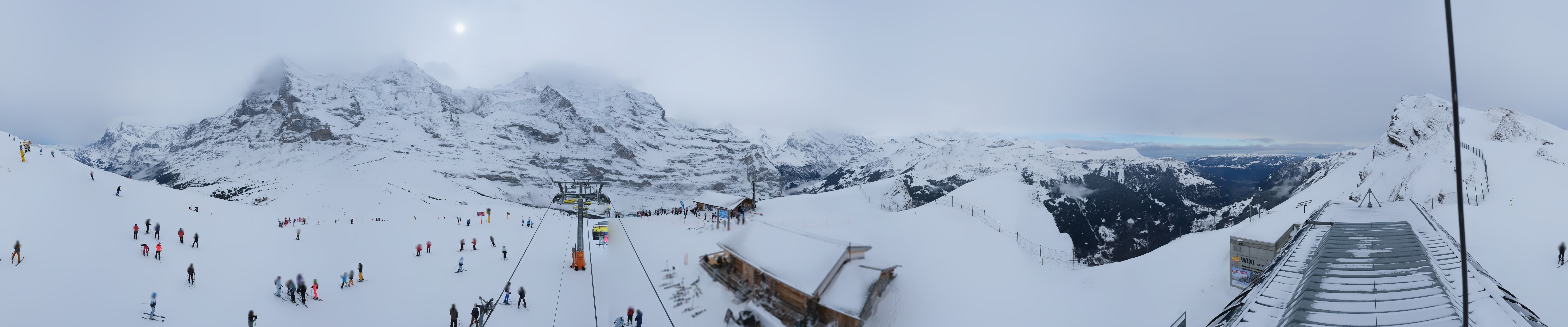 Archived image Webcam Top Station Lauberhorn, Grindelwald