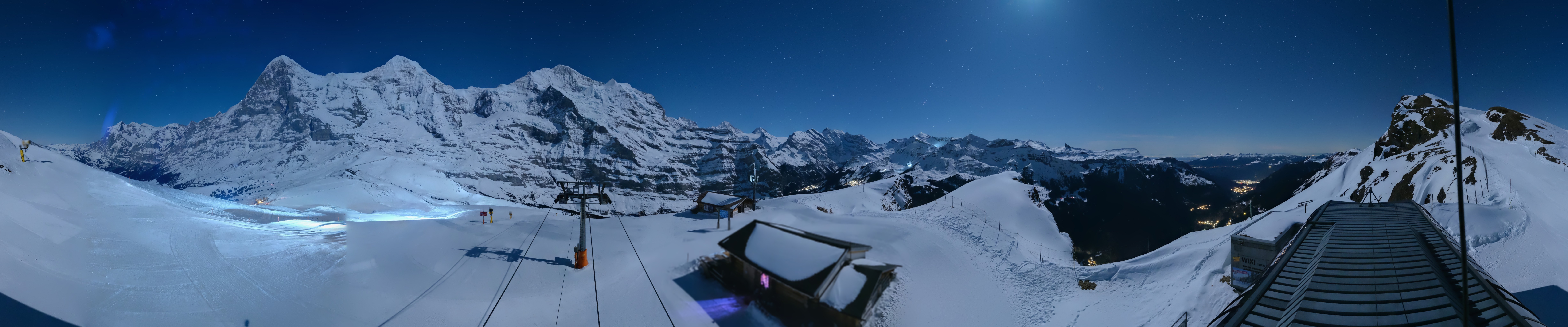Archived image Webcam Top Station Lauberhorn, Grindelwald