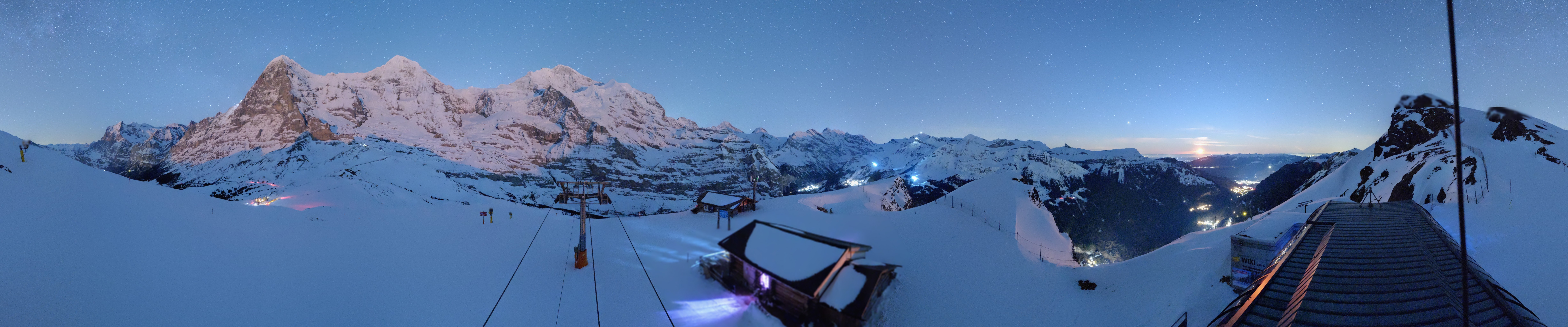 Archived image Webcam Top Station Lauberhorn, Grindelwald