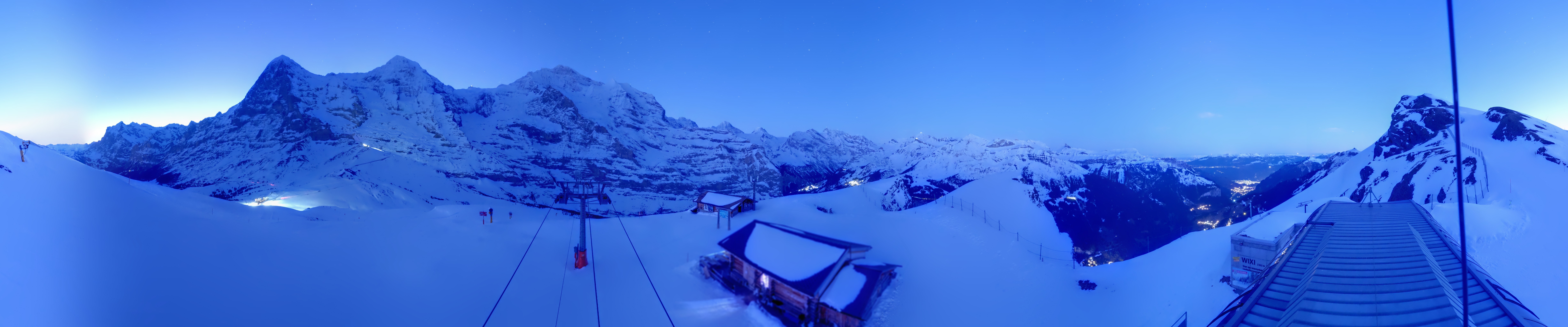 Archived image Webcam Top Station Lauberhorn, Grindelwald