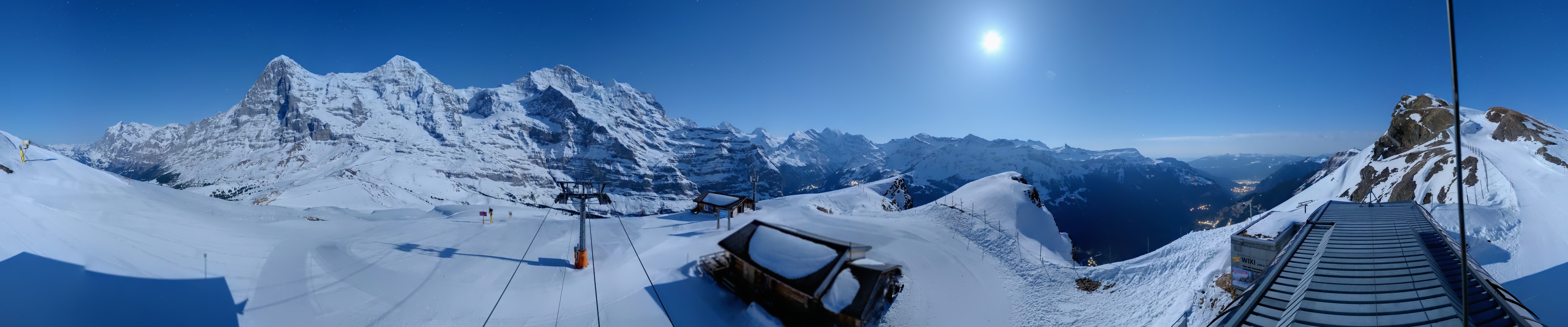 Archived image Webcam Top Station Lauberhorn, Grindelwald