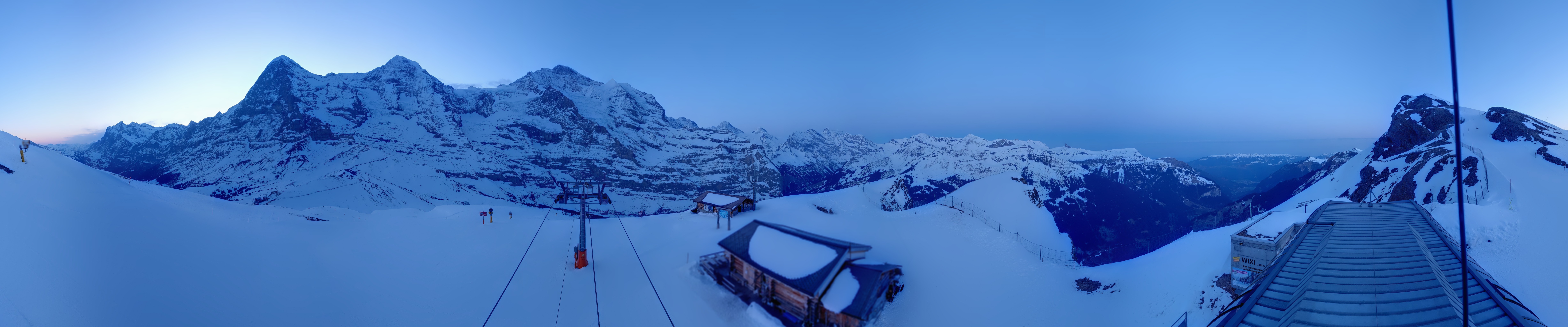 Archived image Webcam Top Station Lauberhorn, Grindelwald