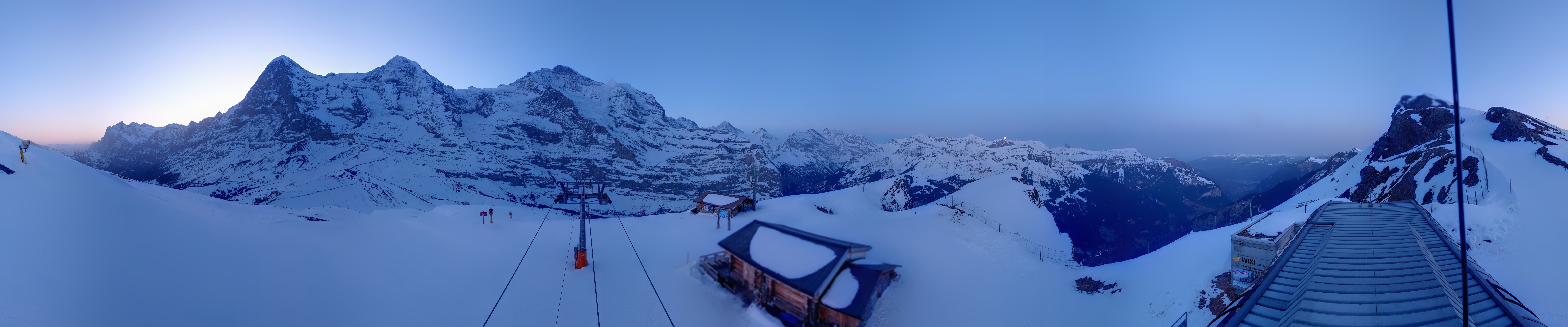 Archived image Webcam Top Station Lauberhorn, Grindelwald