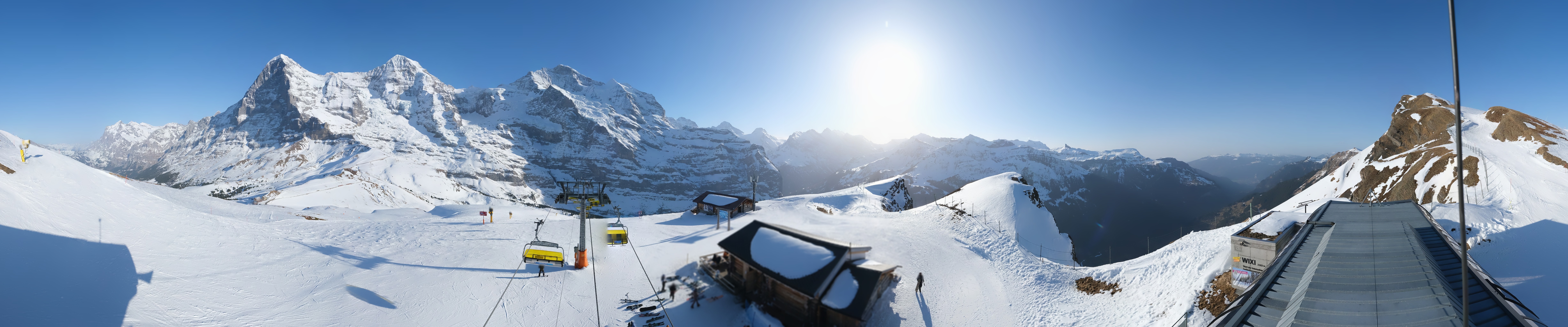 Archived image Webcam Top Station Lauberhorn, Grindelwald