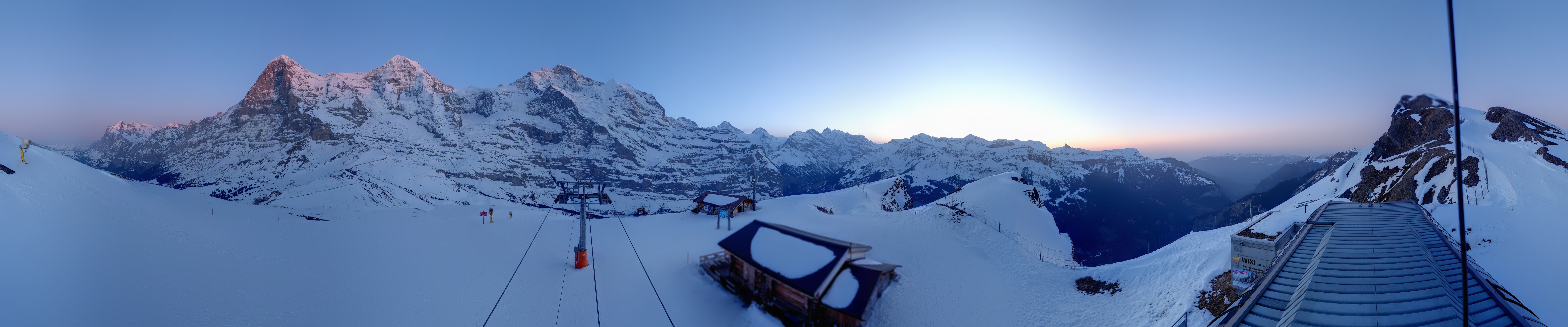 Archived image Webcam Top Station Lauberhorn, Grindelwald
