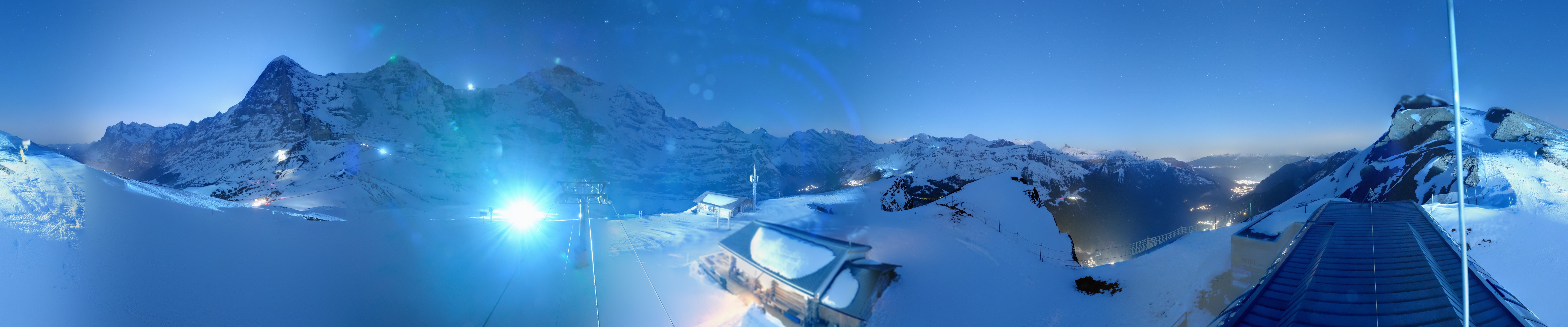 Archived image Webcam Top Station Lauberhorn, Grindelwald