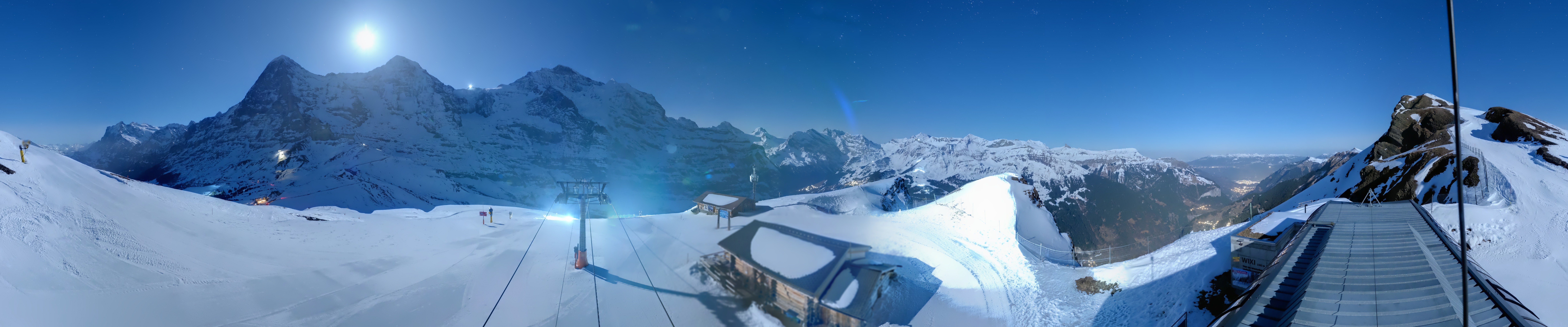 Archived image Webcam Top Station Lauberhorn, Grindelwald