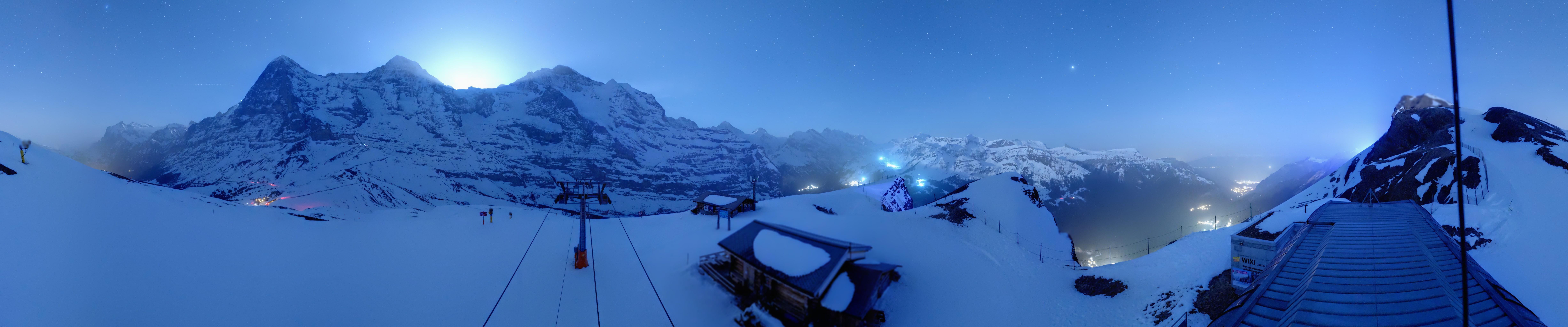 Archived image Webcam Top Station Lauberhorn, Grindelwald