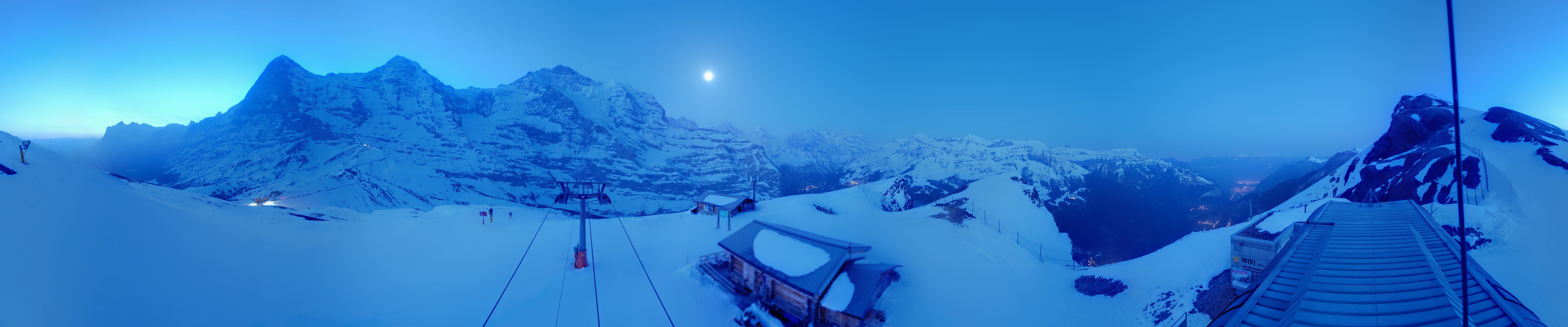 Archived image Webcam Top Station Lauberhorn, Grindelwald