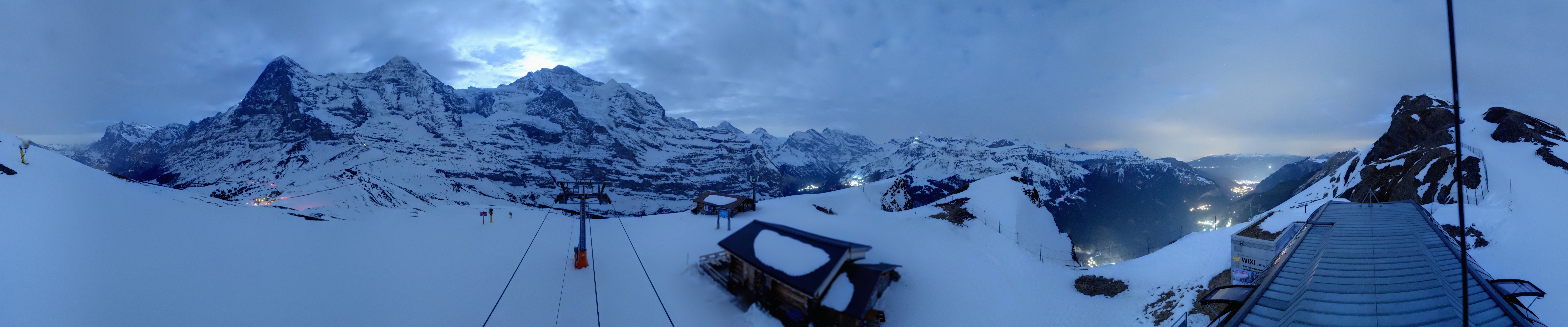 Archived image Webcam Top Station Lauberhorn, Grindelwald