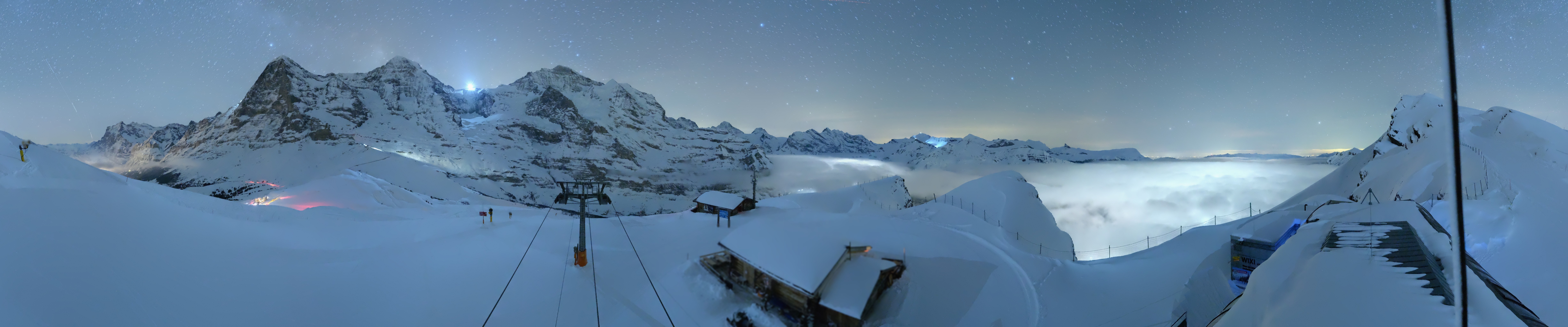 Archiv Foto Webcam Kleine Scheidegg-Lauberhorn, Grindelwald