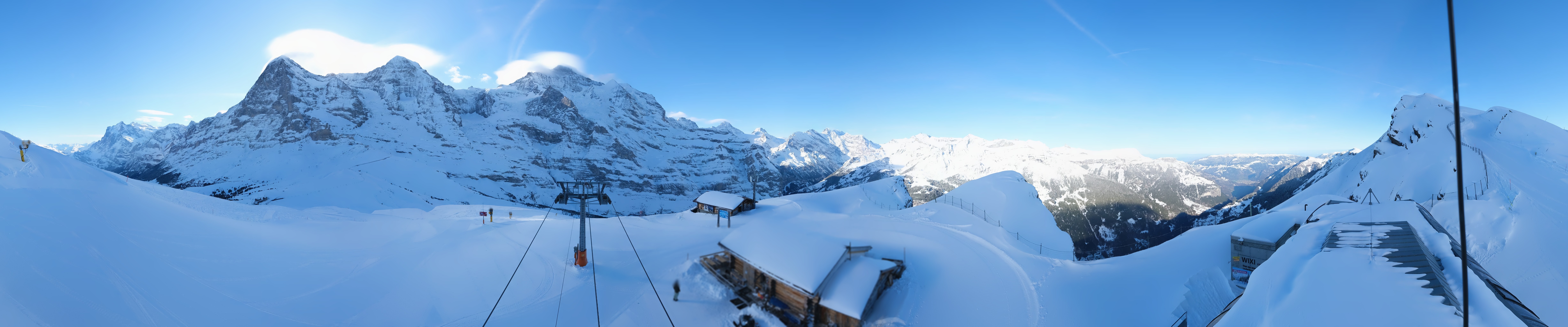Archiv Foto Webcam Kleine Scheidegg-Lauberhorn, Grindelwald
