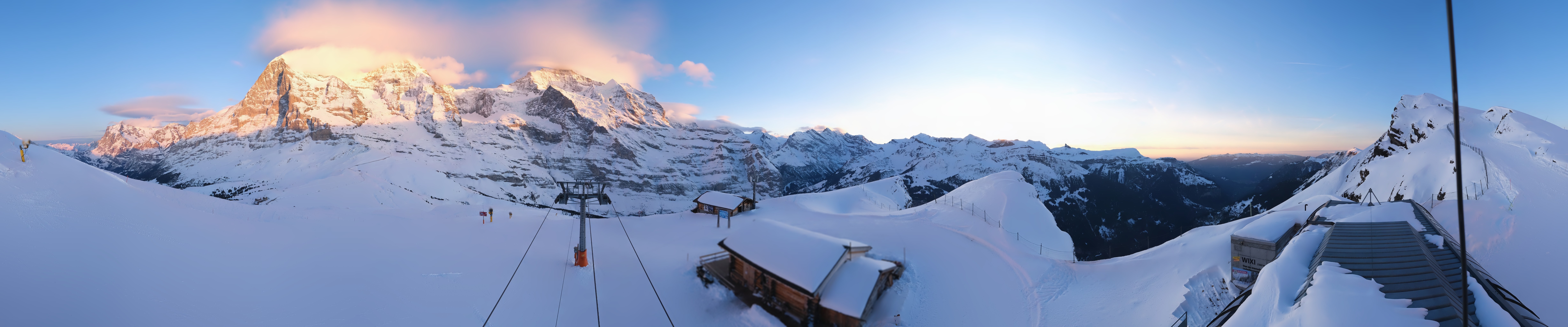 Archived image Webcam Top Station Lauberhorn, Grindelwald