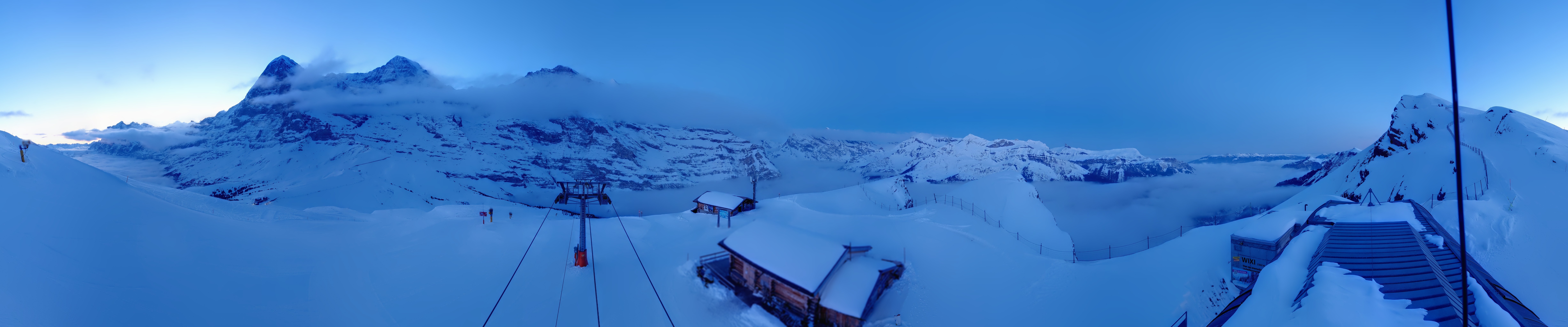 Archiv Foto Webcam Kleine Scheidegg-Lauberhorn, Grindelwald