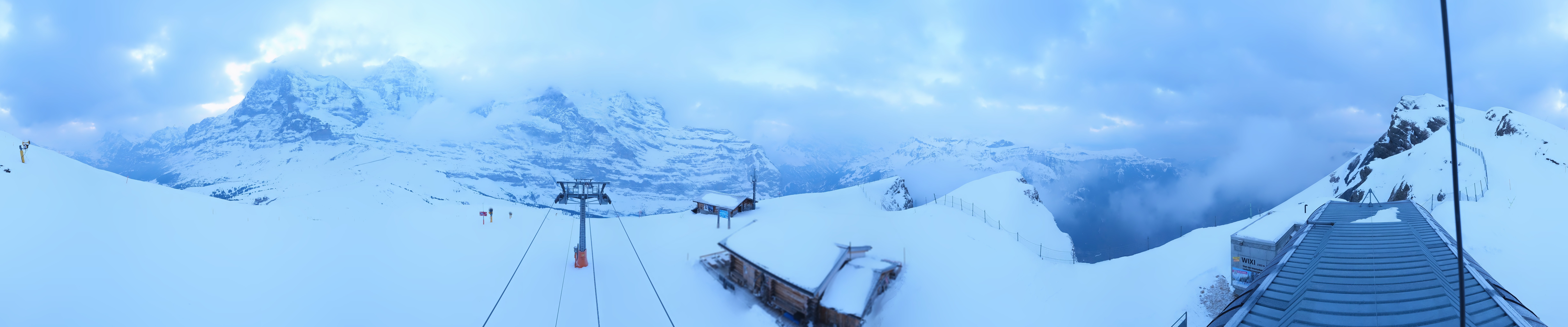 Archiv Foto Webcam Kleine Scheidegg-Lauberhorn, Grindelwald