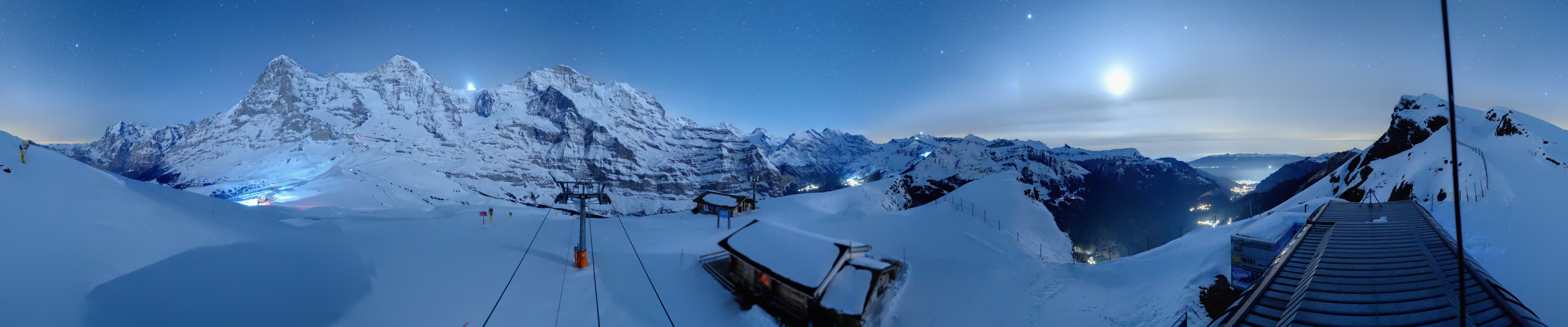 Archived image Webcam Top Station Lauberhorn, Grindelwald