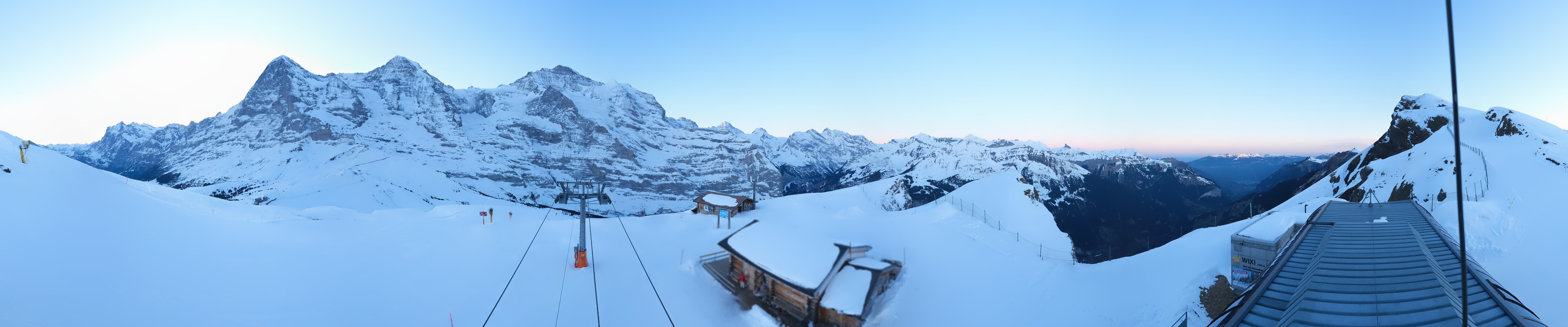 Archived image Webcam Top Station Lauberhorn, Grindelwald