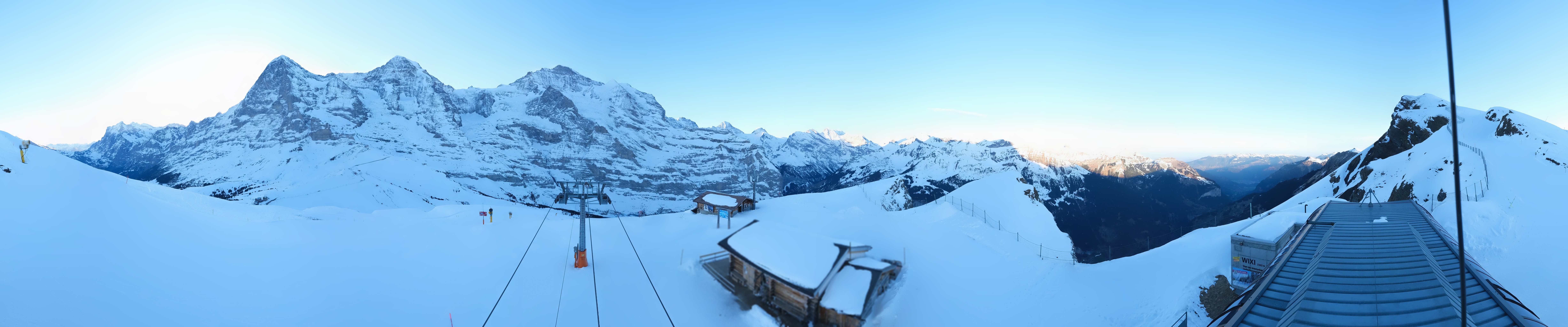 Archived image Webcam Top Station Lauberhorn, Grindelwald