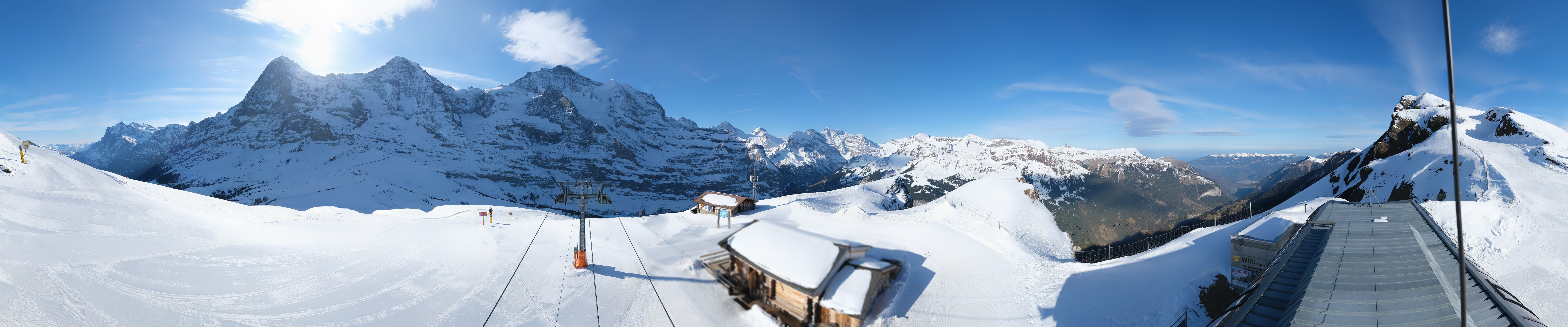 Archived image Webcam Top Station Lauberhorn, Grindelwald