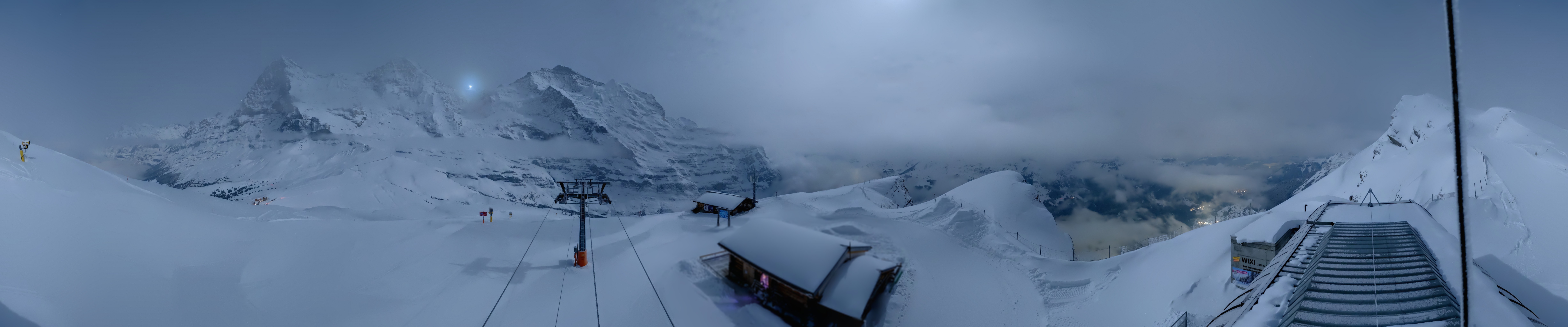 Archived image Webcam Top Station Lauberhorn, Grindelwald