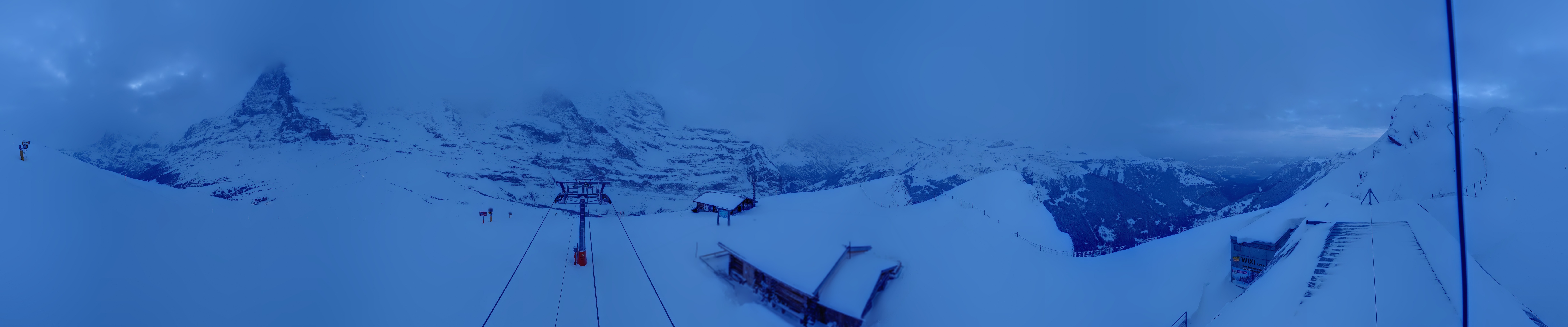 Archived image Webcam Top Station Lauberhorn, Grindelwald