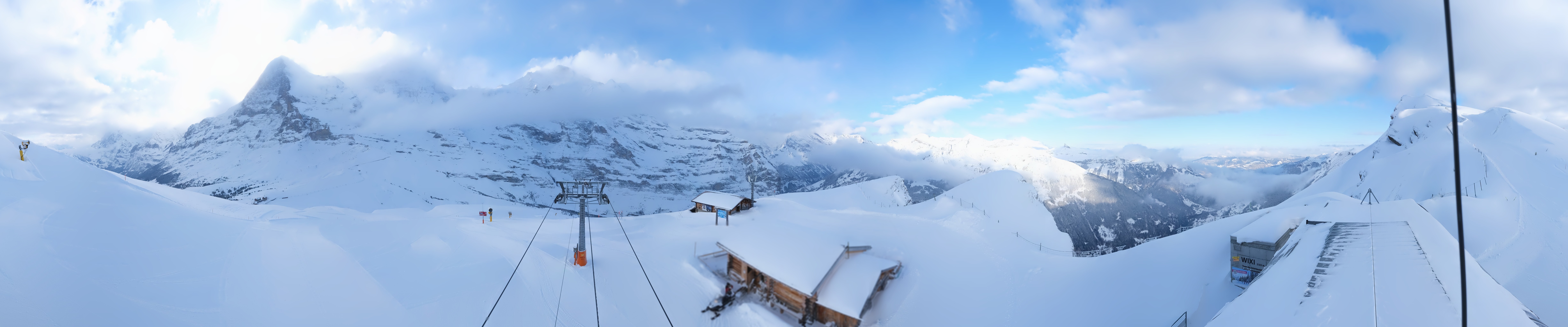 Archived image Webcam Top Station Lauberhorn, Grindelwald