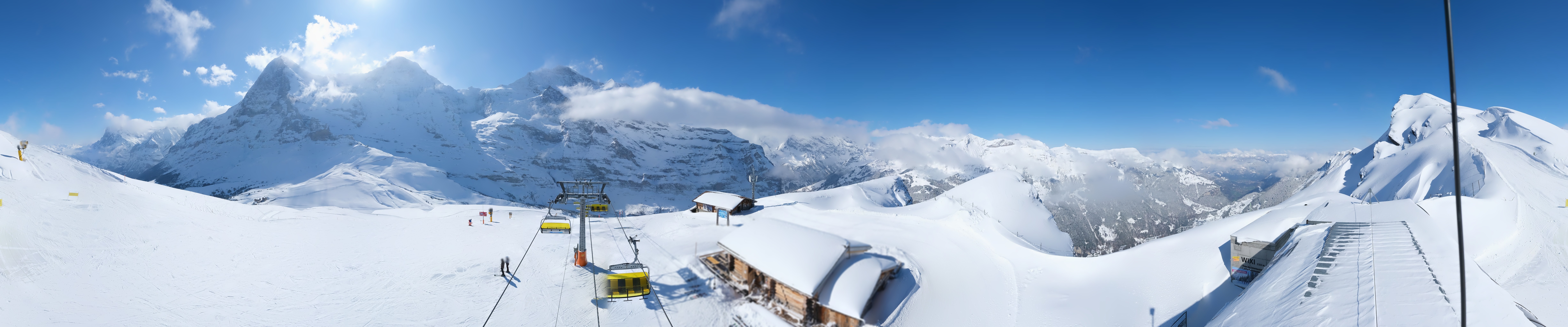 Archived image Webcam Top Station Lauberhorn, Grindelwald