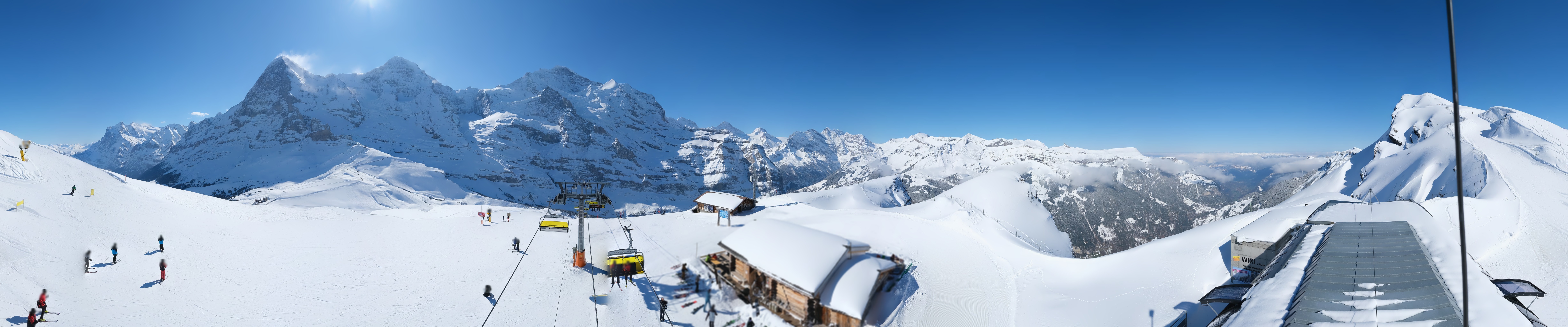 Archiv Foto Webcam Kleine Scheidegg-Lauberhorn, Grindelwald