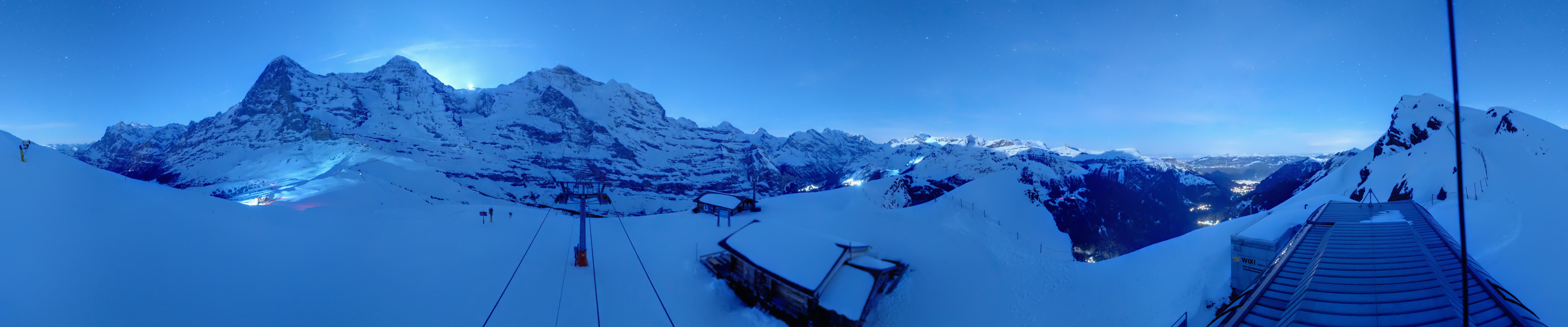 Archiv Foto Webcam Kleine Scheidegg-Lauberhorn, Grindelwald