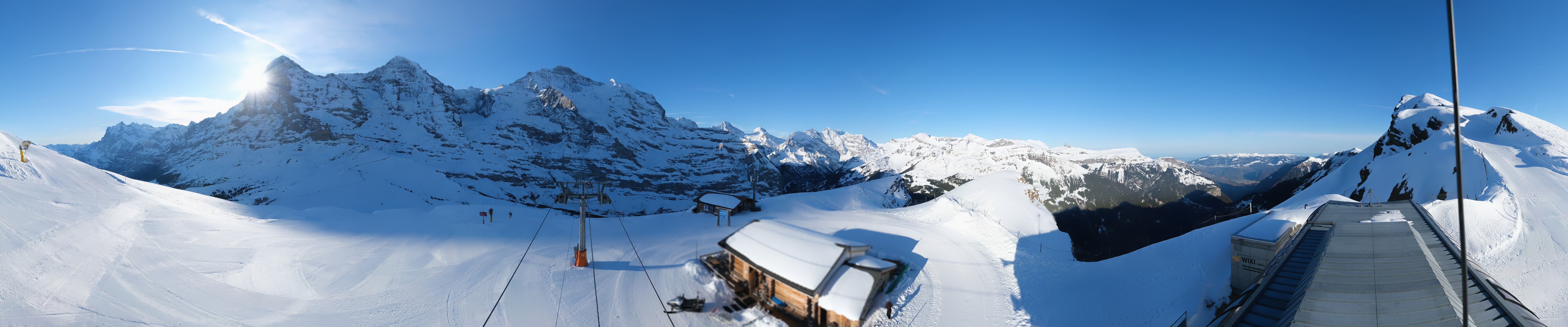 Archiv Foto Webcam Kleine Scheidegg-Lauberhorn, Grindelwald