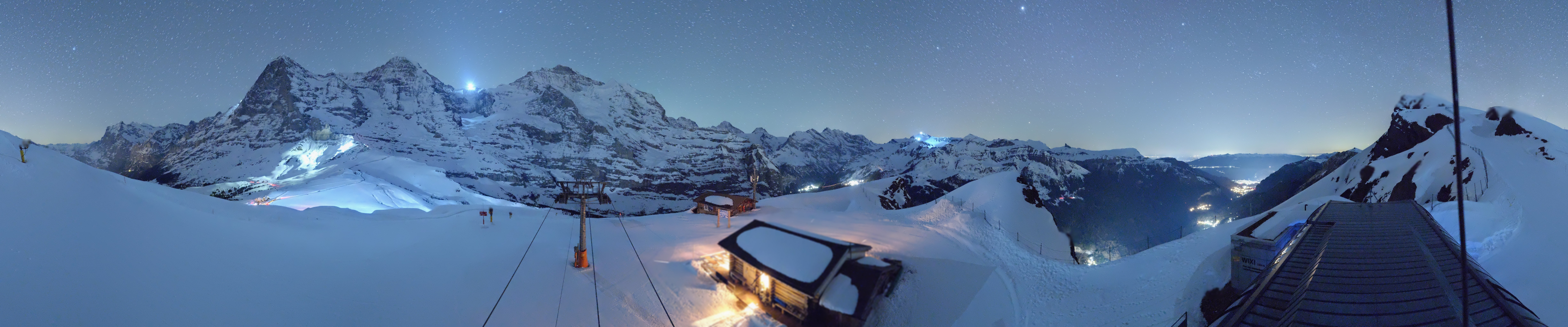 Archived image Webcam Top Station Lauberhorn, Grindelwald
