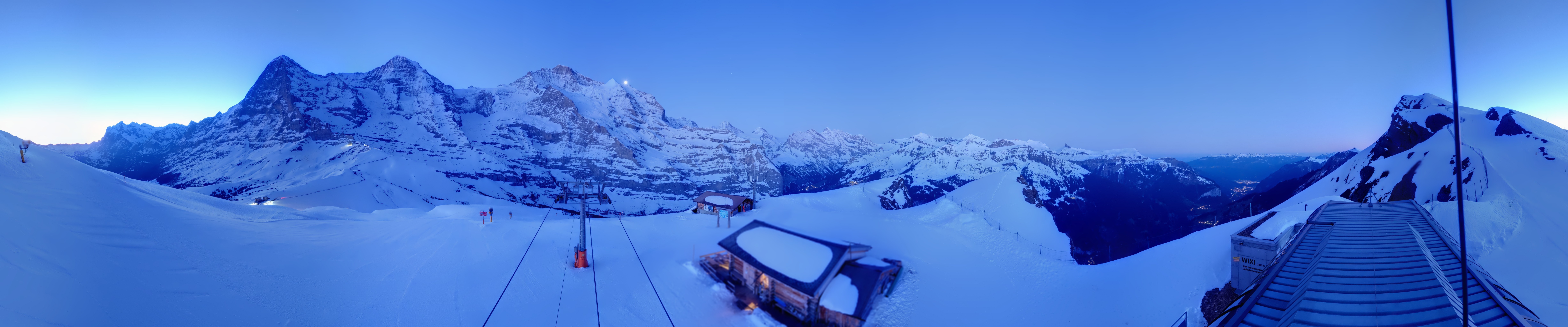 Archived image Webcam Top Station Lauberhorn, Grindelwald